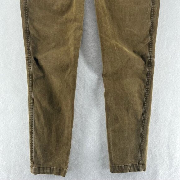 ALC Jeans Womens Size 6 Low Rise Skinny Ankle Stretch Cotton Khaki Olive Green - Picture 4 of 11